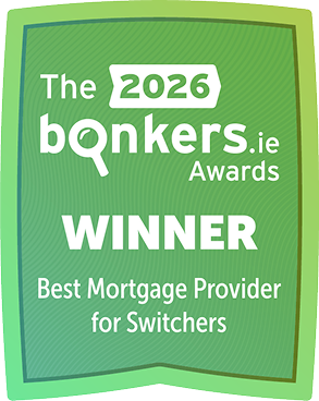 2026 Bonkers.ie award - Winner of Best Mortgage Provider for Switchers 